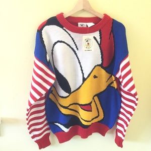 Mickey & Co. Donald Duck Acrylic Pullover Sweater